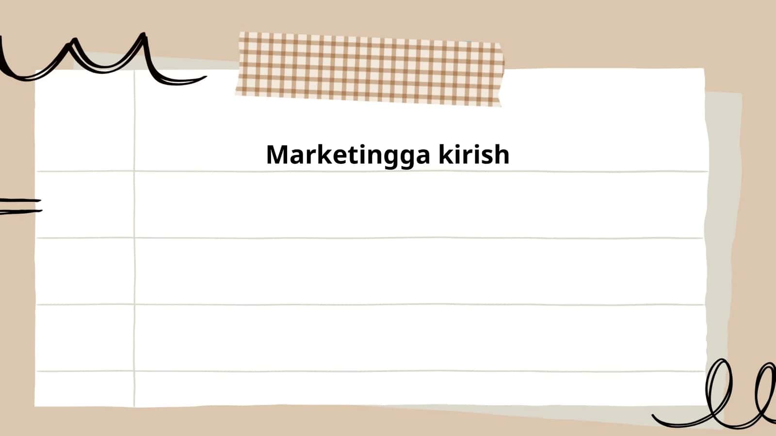 Marketingga kirish 1