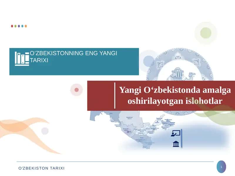 Yangi O‘zbekistonda amalga oshirilayotgan islohotlar 1