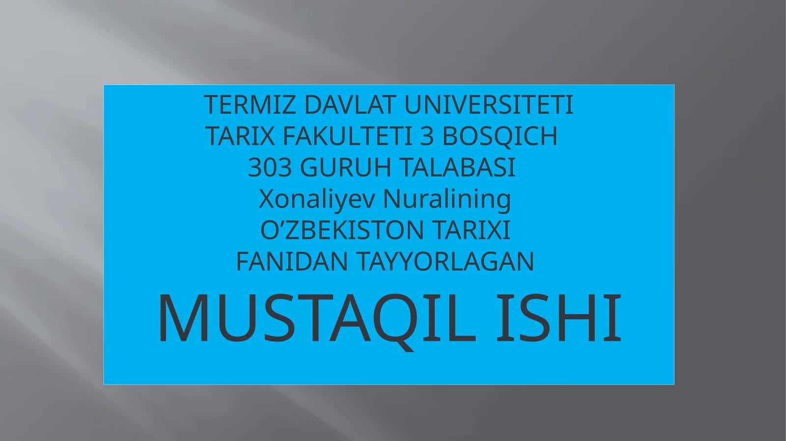 SHO'ROI ISLOMNING TUZILISHI VA UNING FAOLIYATI 1
