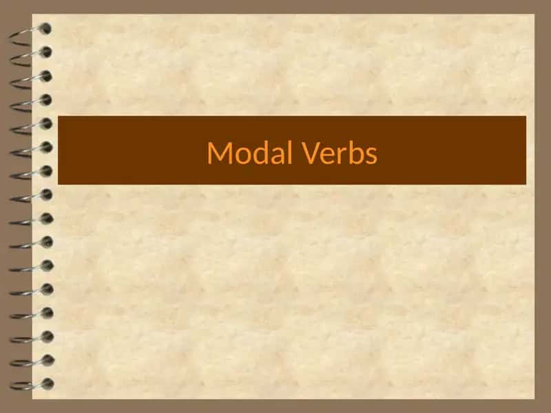Modal Verbs 1