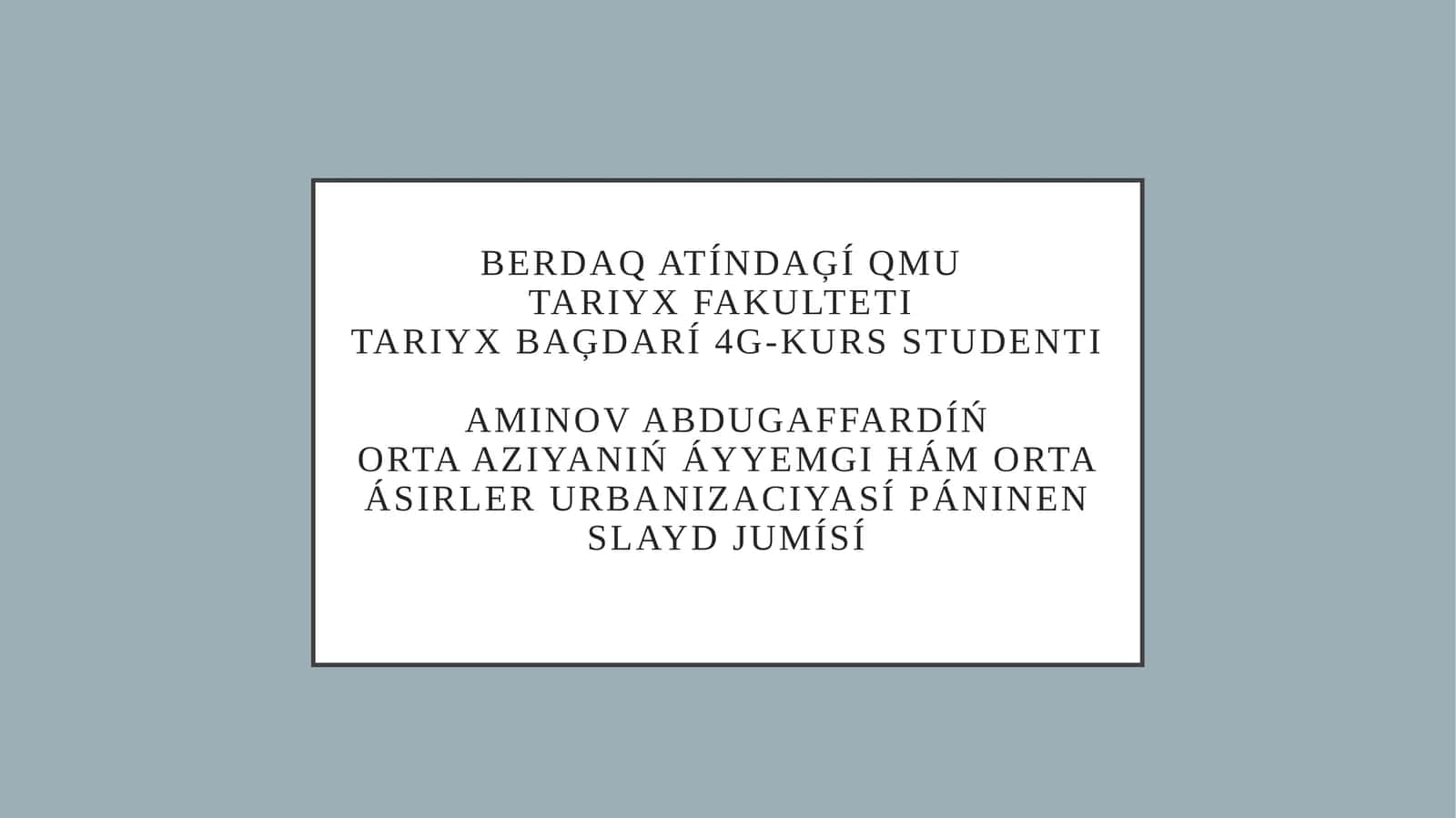 Marv Orta Aziyaniń ǵı alalar 1