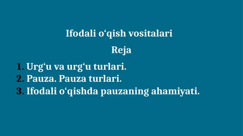 Ifodali o‘qish vositalari 1