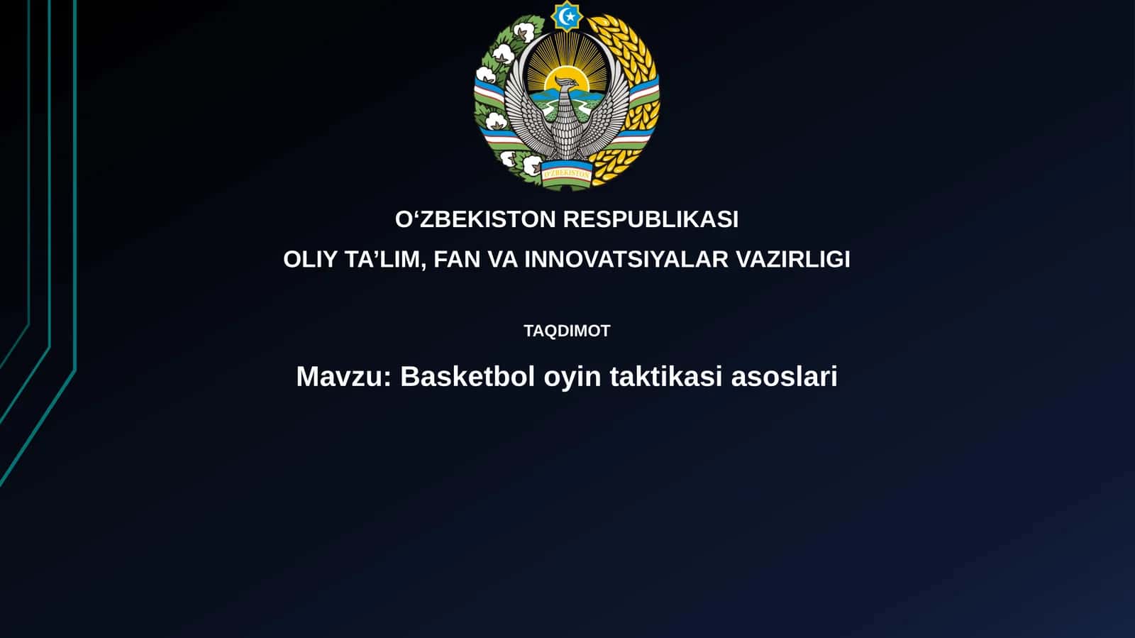 Basketbol oyin taktikasi asoslari 1