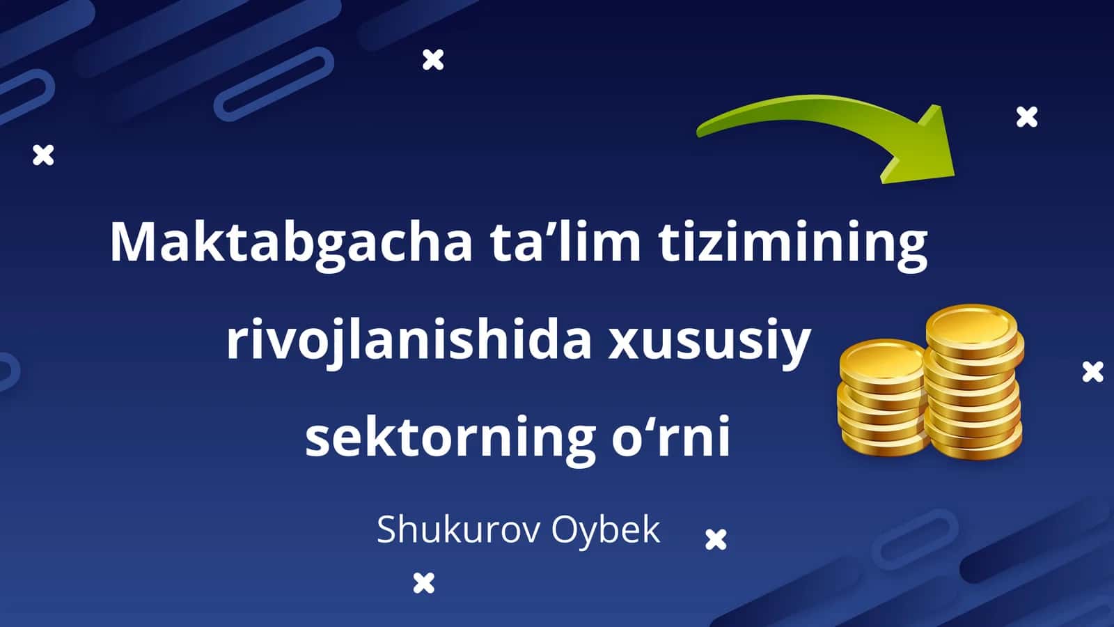 Maktabgacha taʼlim tizimining rivojlanishida xususiy sektorning oʻrni 1