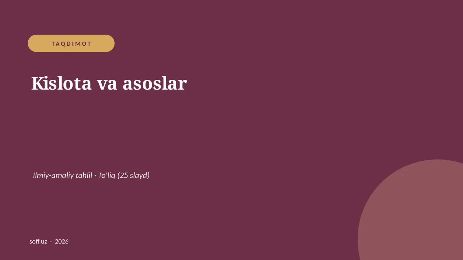 Kislota va asoslar 1