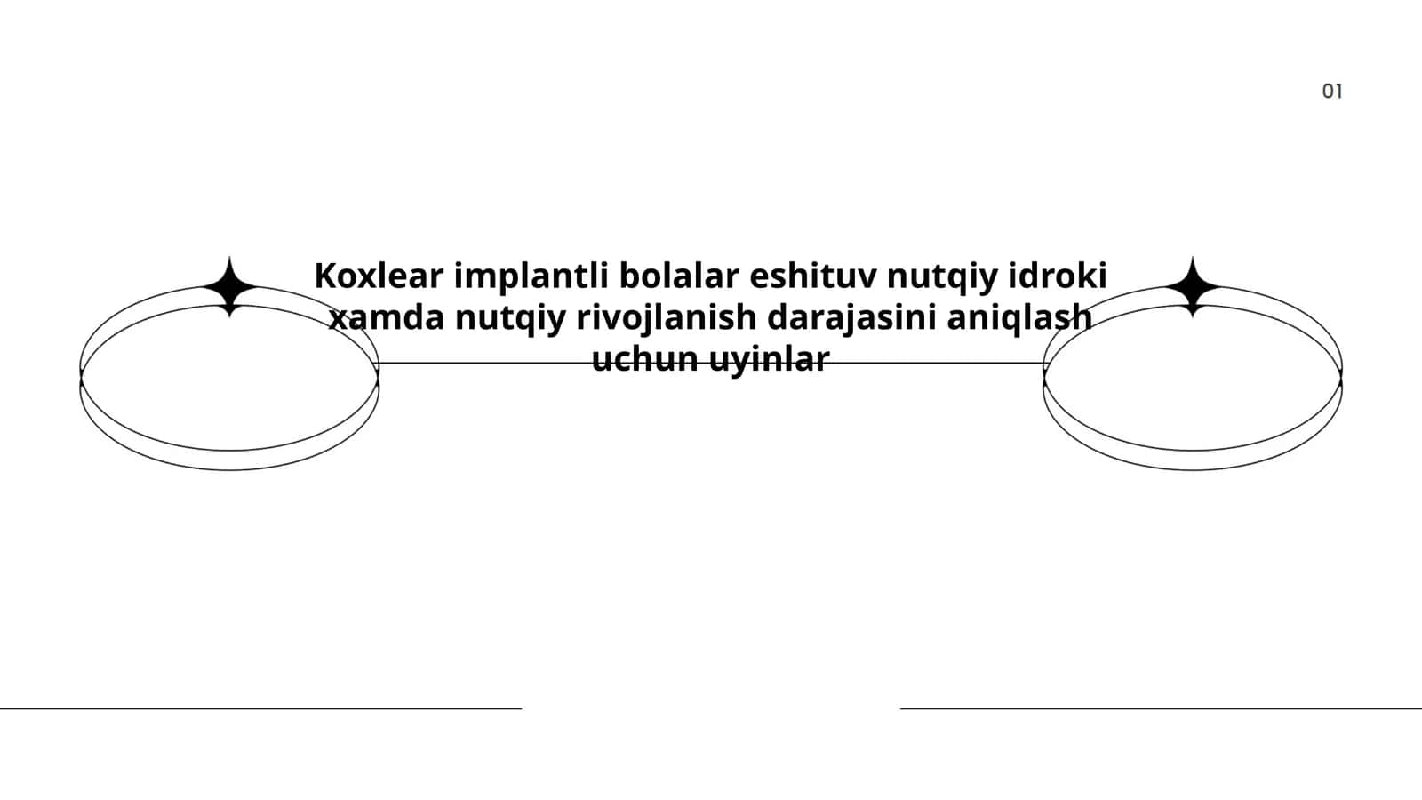 Koxlear implantli bolalar eshituv nutqiy idroki xamda nutqiy rivojlanish darajasini aniqlash uchun uyinlar 1