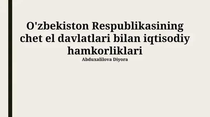 Transport va logistika infratuzilmasi 1