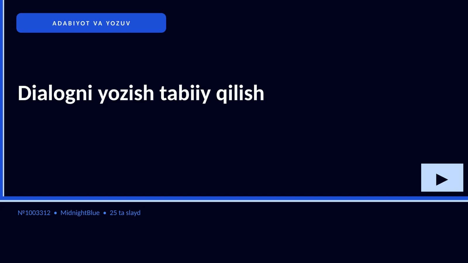 ADABIYOT VA YOZUV 1