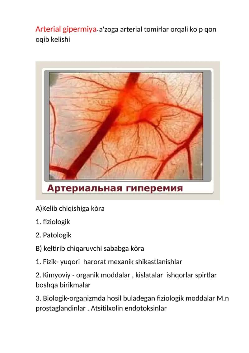 Arterial gipermiya emboliya tromboz ishemiya 1