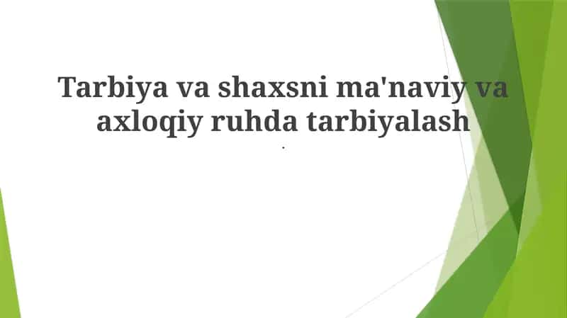 "O'zaro bog'langan iplar: ta'limdagi axloqiy va ma'naviy o'sish" 1