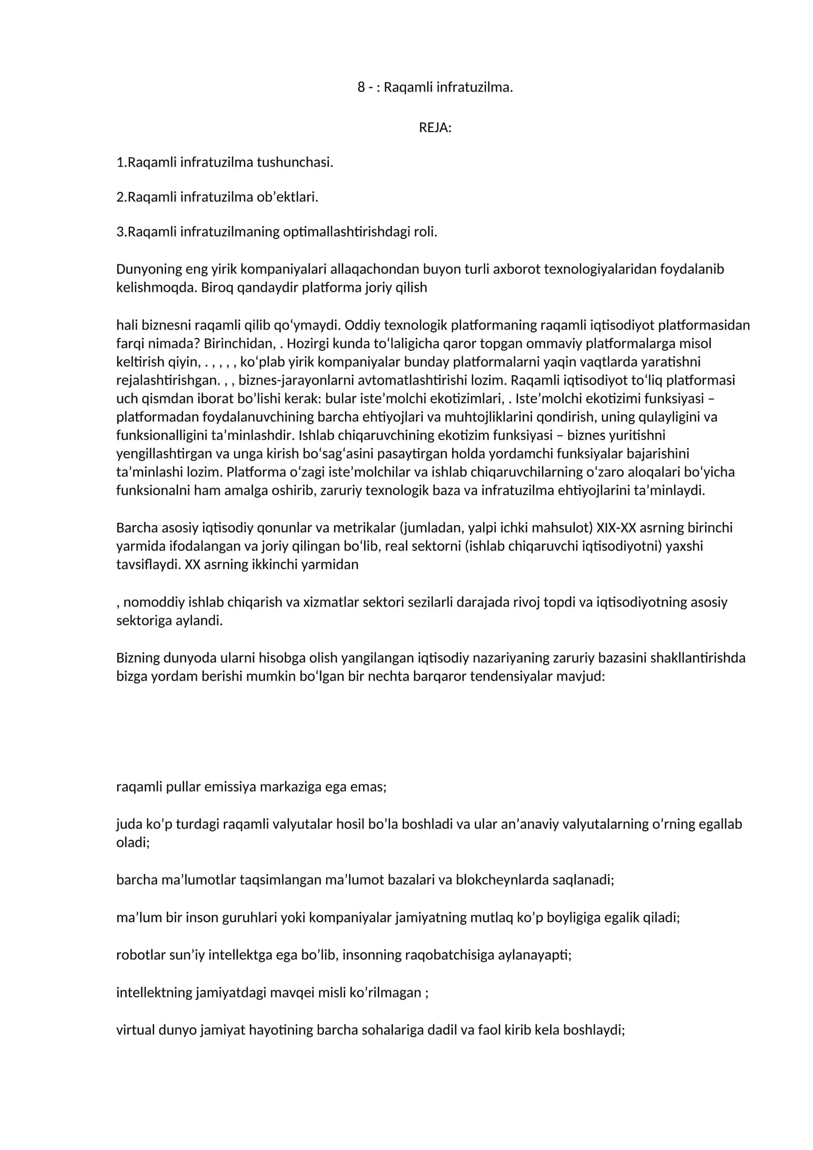 Raqamli infratuzilma 1