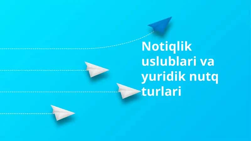 Notiqlik uslublari va yuridik nutq turlari 1