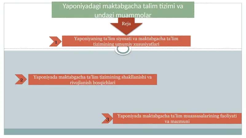 Yaponiyadagi maktabgacha talim tizimi va undagi muammolar 1