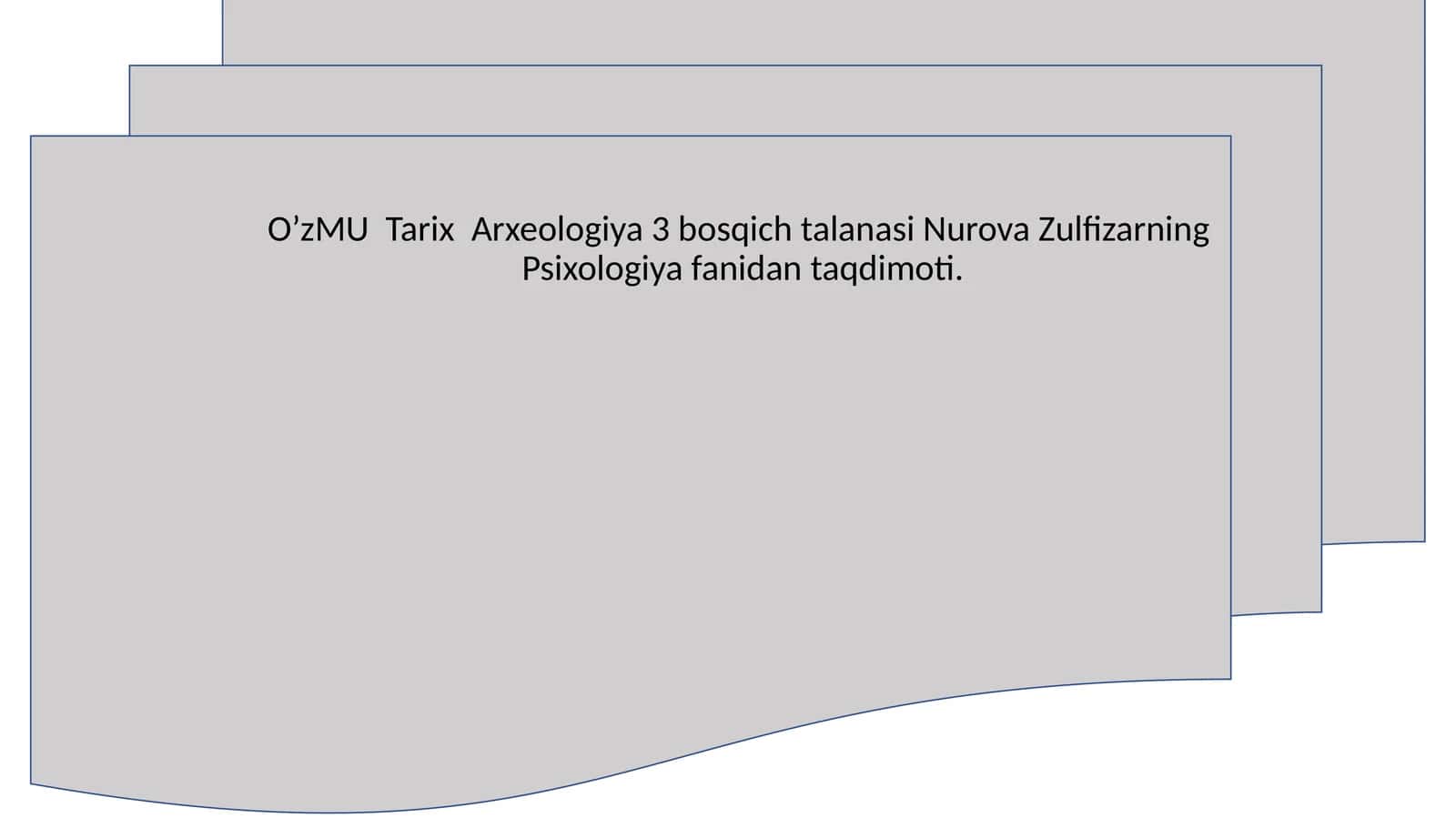 O’zMU Tarix 2-kurs 204- Sanoqulova Mohinur 1