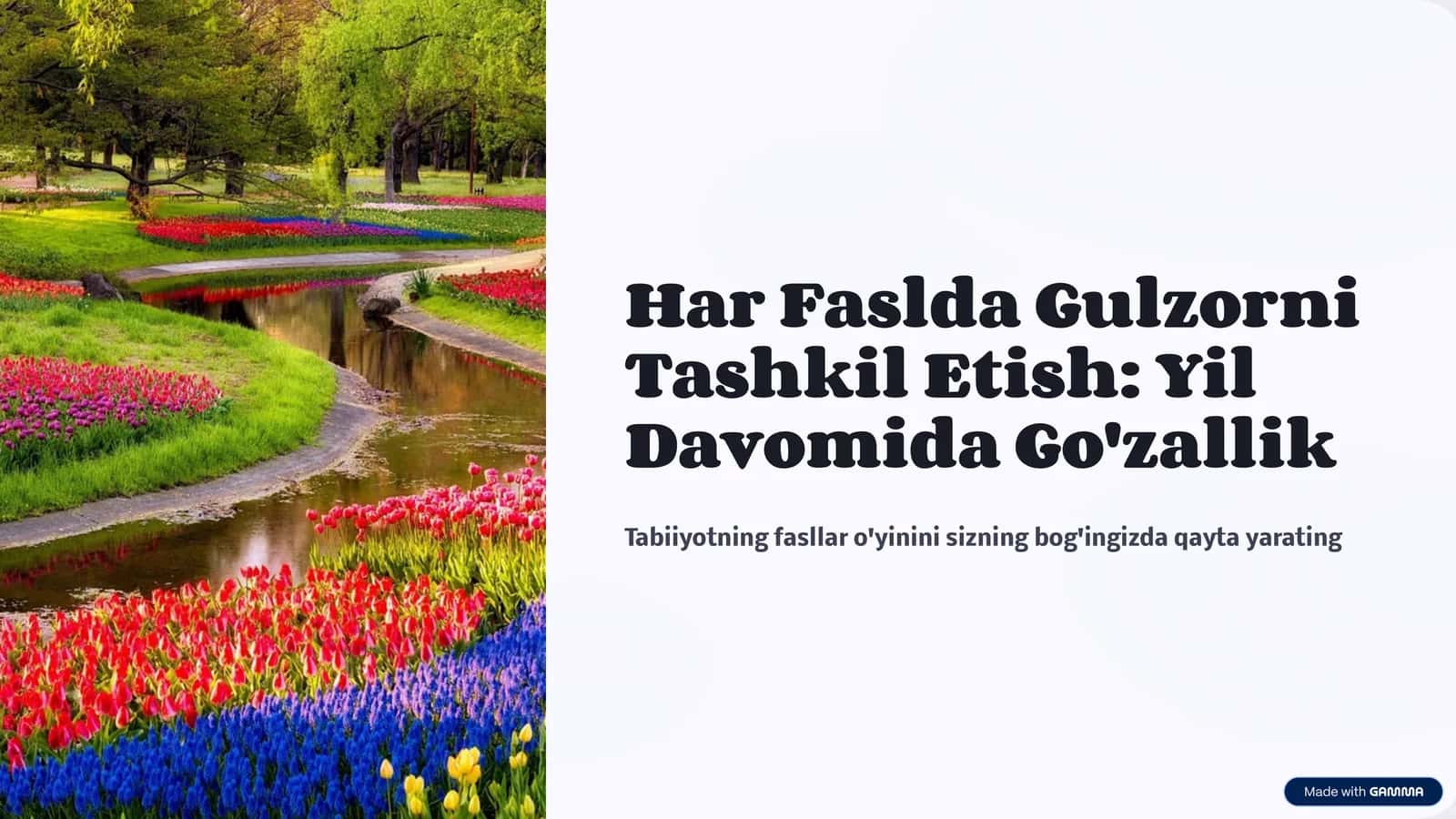 Har Faslda Gulzorni Tashkil Etish: Yil Davomida Go'zallik 1