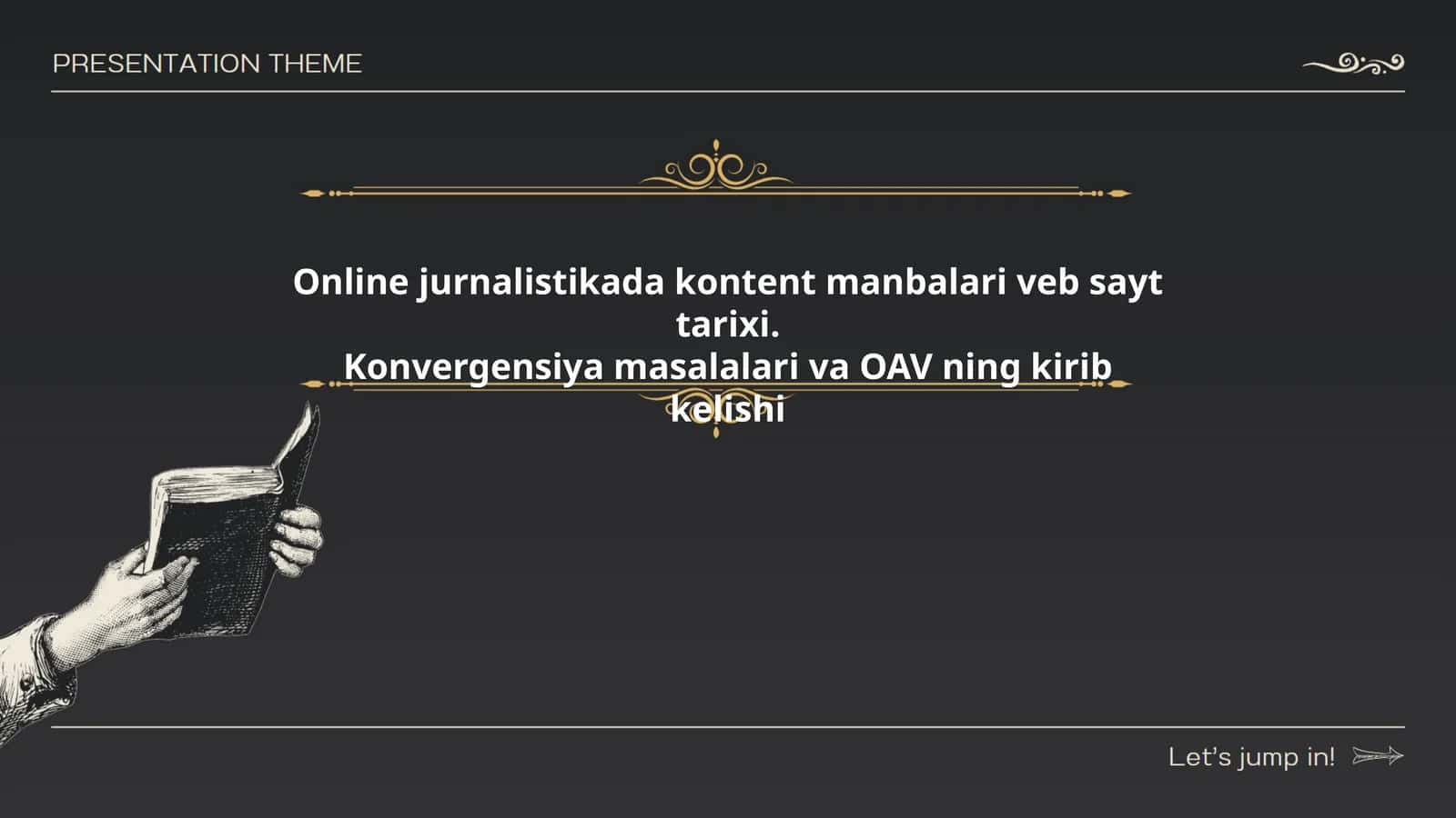 Onlayn Jurnalistika va Medialar 1