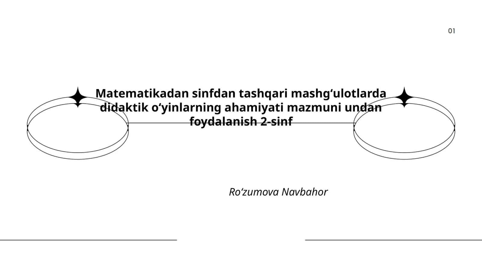 Matematikadan sinfdan tashqari mashgʻulotlarda didaktik oʻyinlarning ahamiyati mazmuni undan foydalanish 2-sinf 1