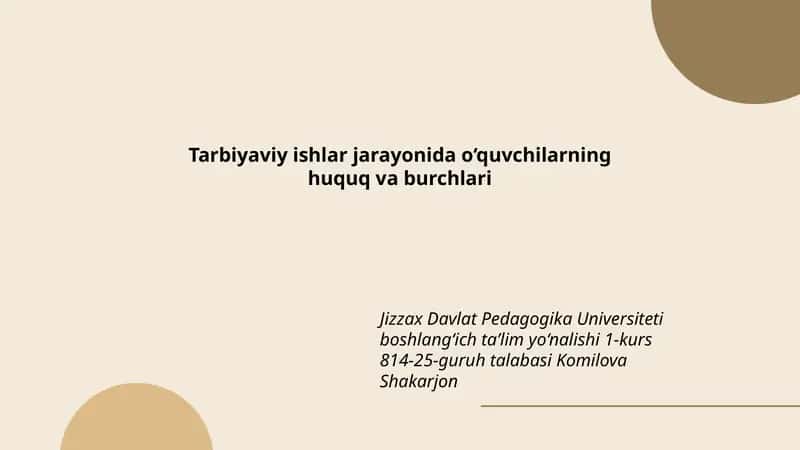 Jizzax Davlat Pedagogika Universiteti boshlang‘ich taʼlim 1