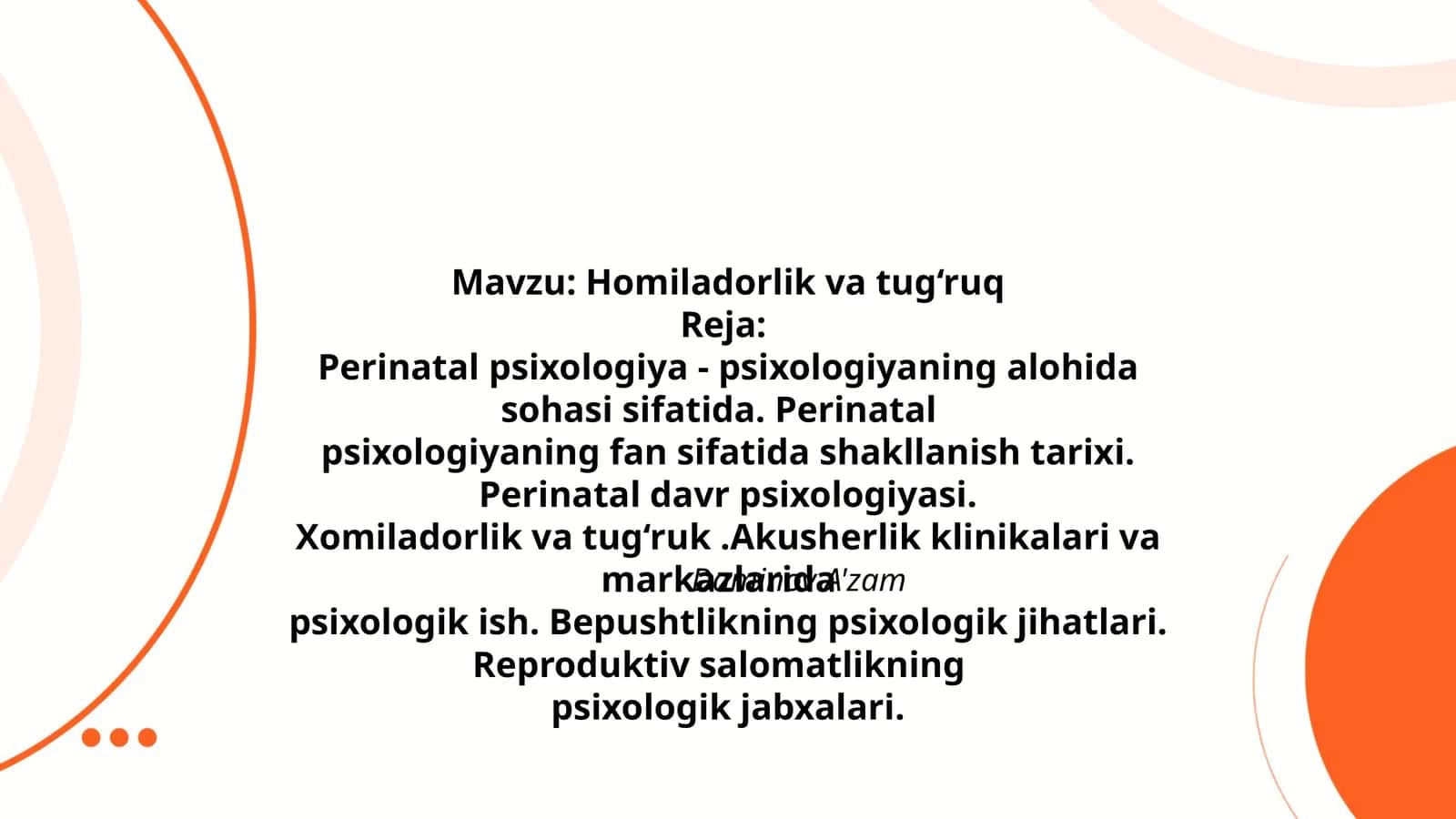 Homiladorlik va tug‘ruq 1