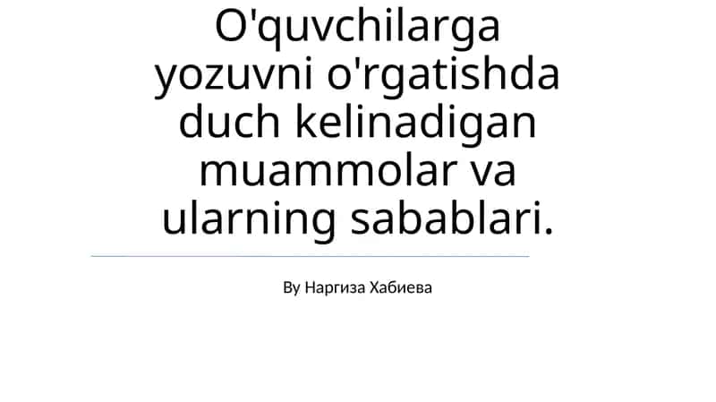 Cheklangan Yozuv Ko'nikmalari va Strategiyalari 1