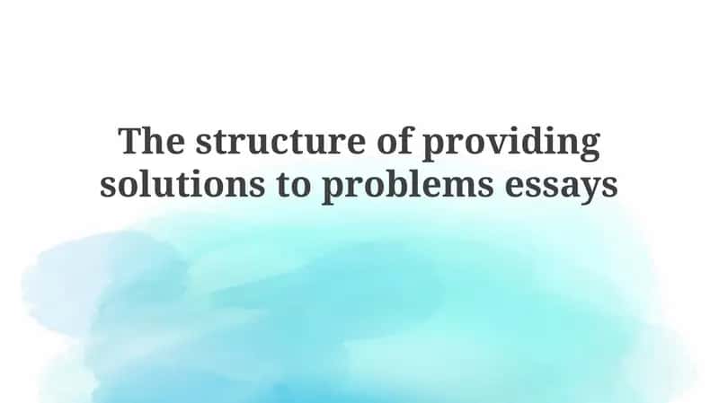 Crafting Effective Problem-Solution Essays 1