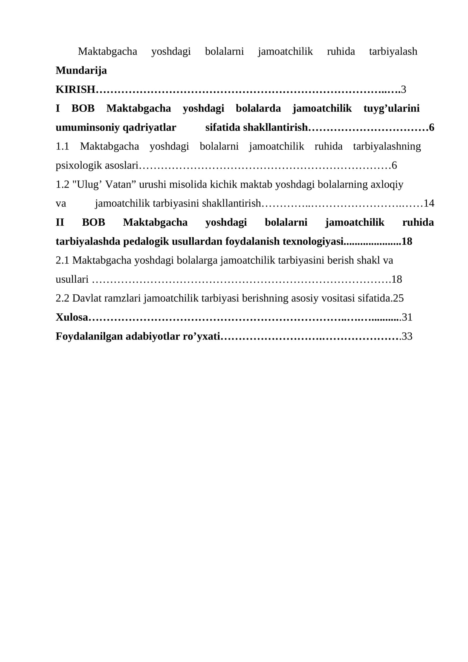 Maktabgacha yoshdagi bolalarni jamoatchilik ruhida tarbiyalash 1