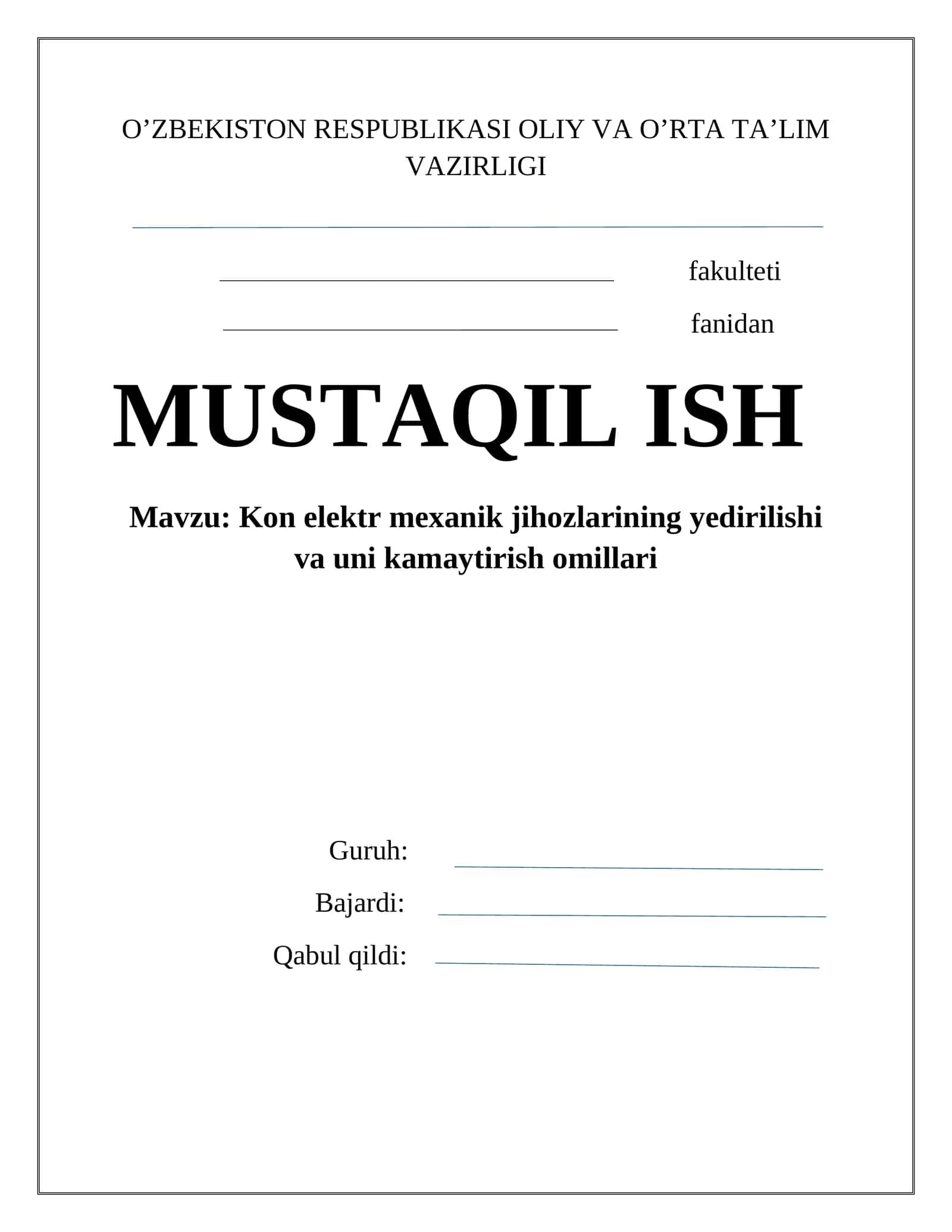 Kon elеktr mехanik jihozlarining yedirilishi va uni kamaytirish omillari 1