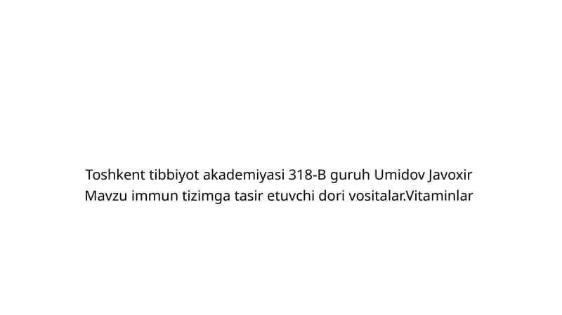 Vitaminlar 1
