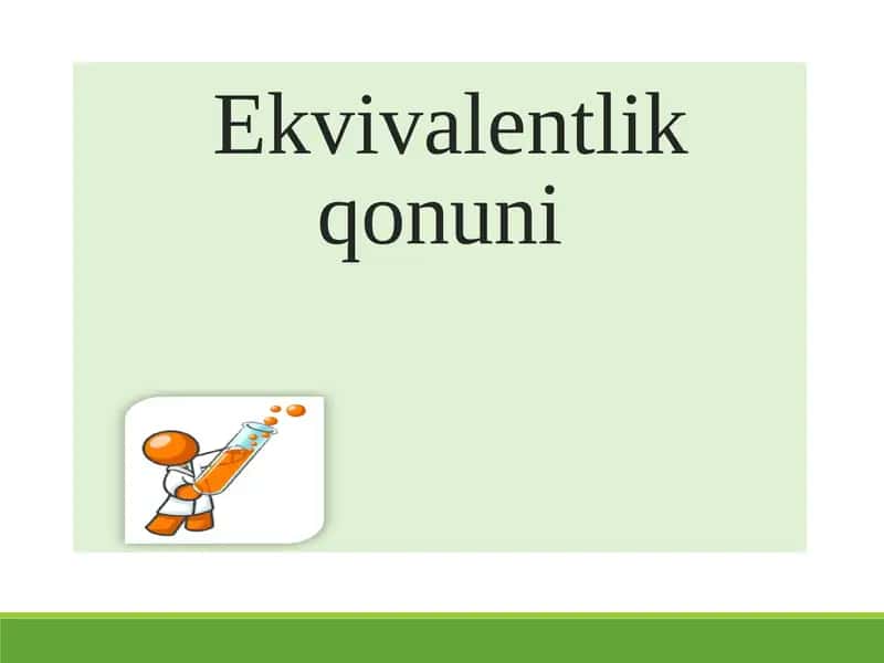 Ekvivalentlik qonuni 1