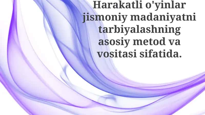 Faol O'yinlar va Jismoniy Rivojlanish 1