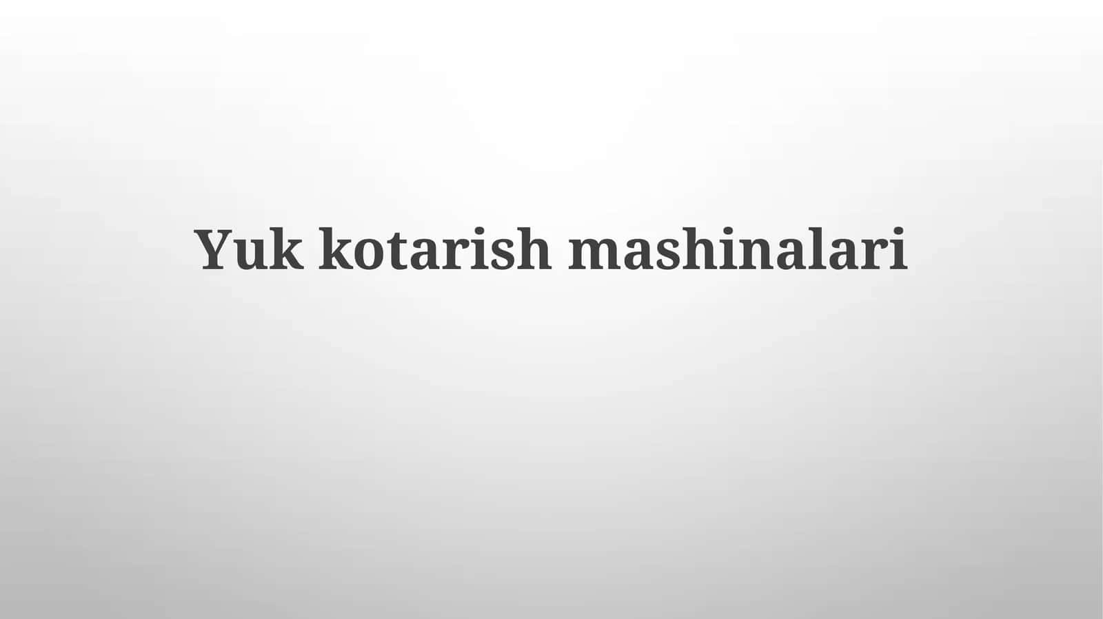 Forkliftlarni texnik xizmat ko'rsatish 1