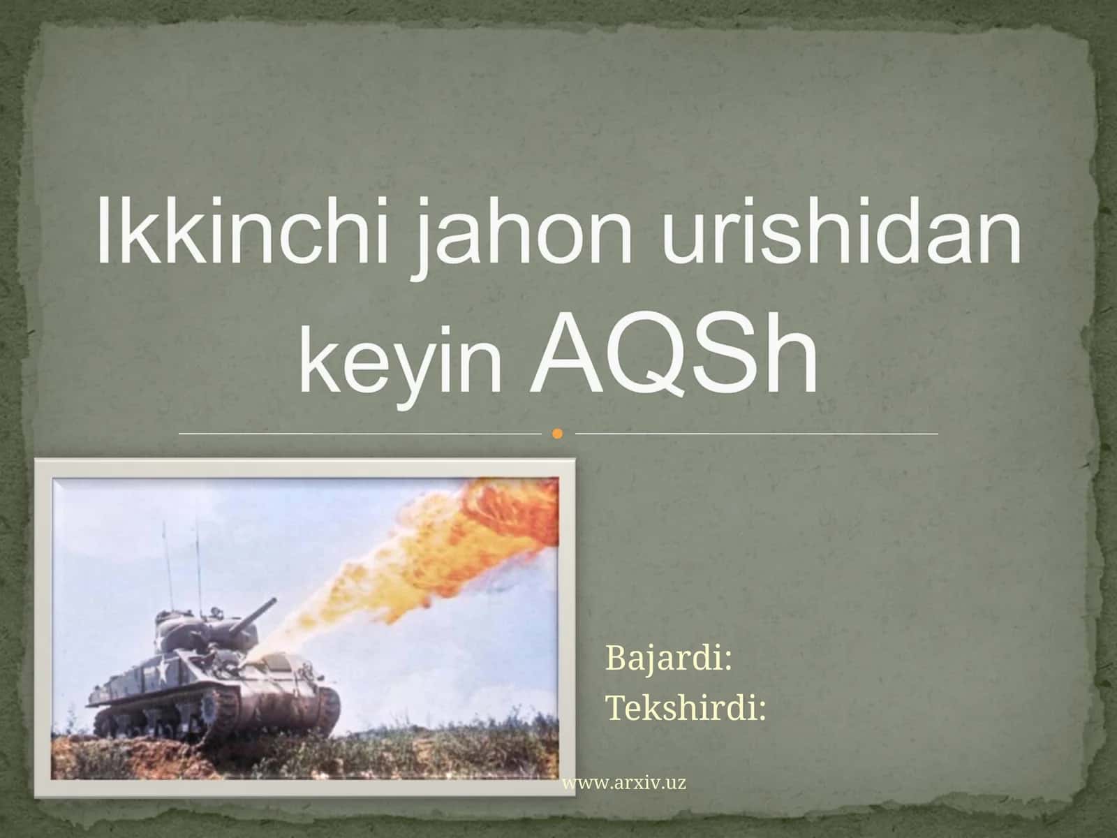 Amerika qo'shma shtatlari 1