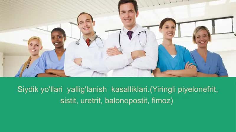 Siydik-tanosila'zolarining nospetsifik yallig'lanish kasalliklari 1