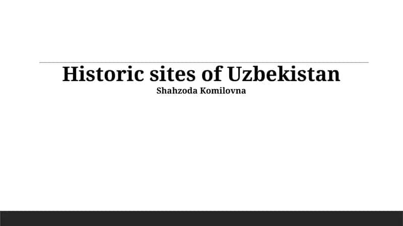 Ancient Cities of the Silk Road 1