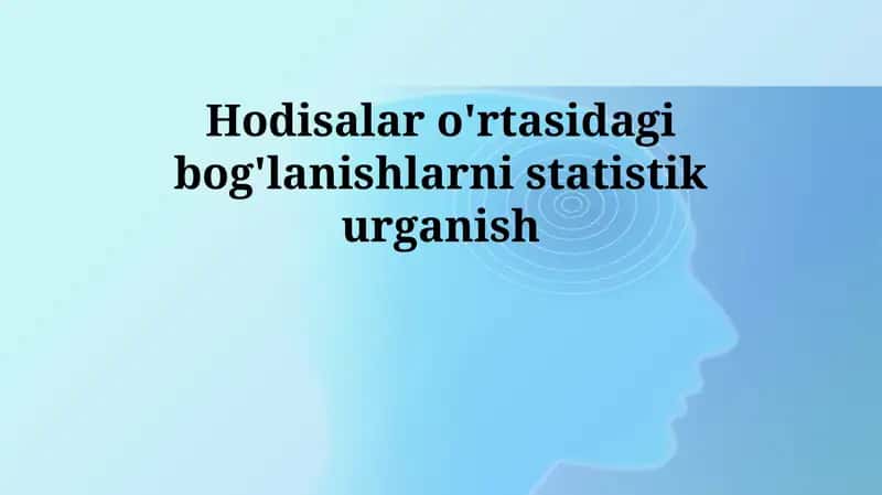 Statistik urganish 1