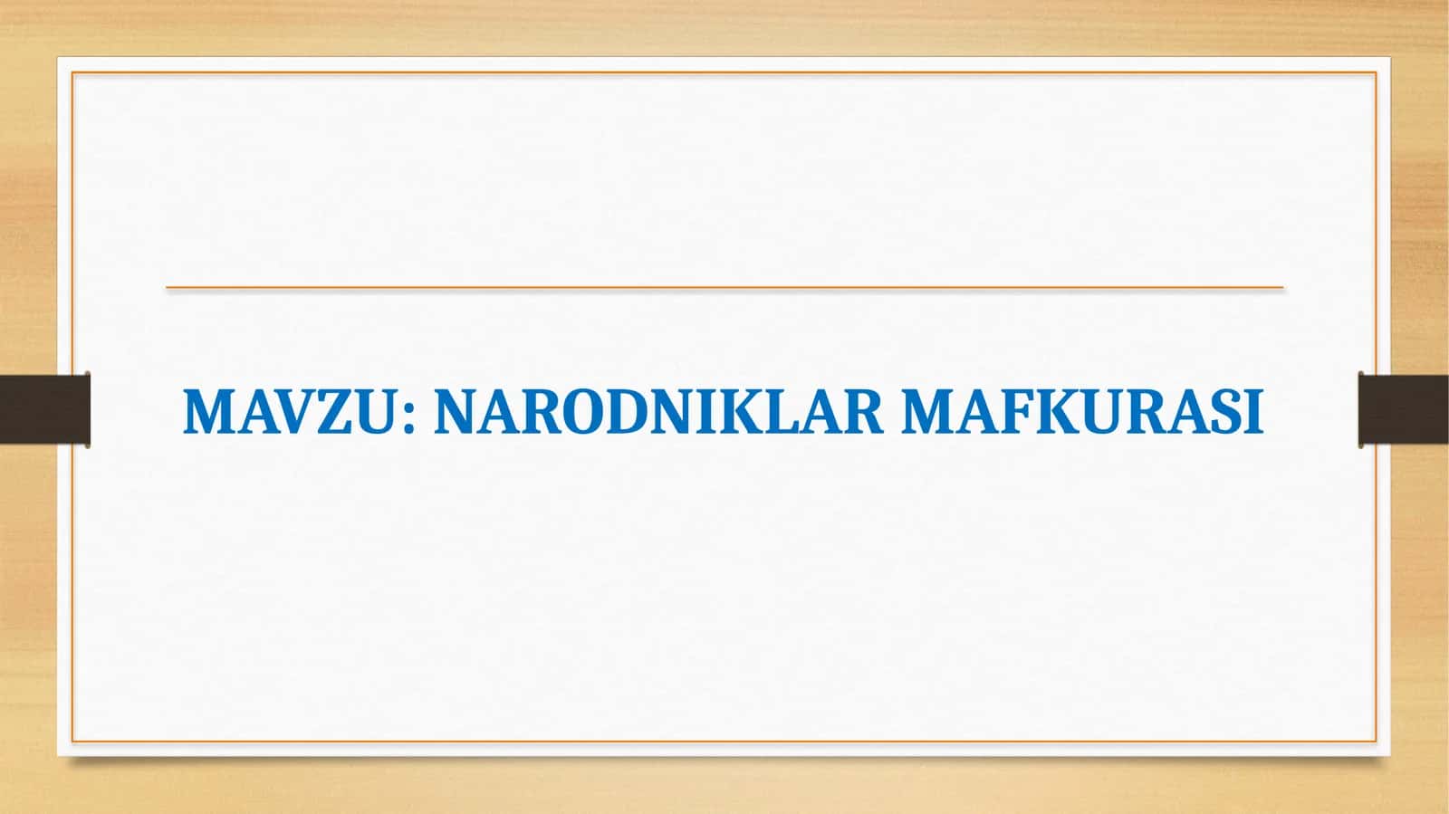 NARODNIKLAR MAFKURASI 1