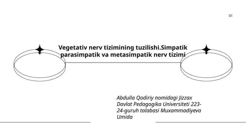 Vegetativ nerv tizimining tuzilishi 1