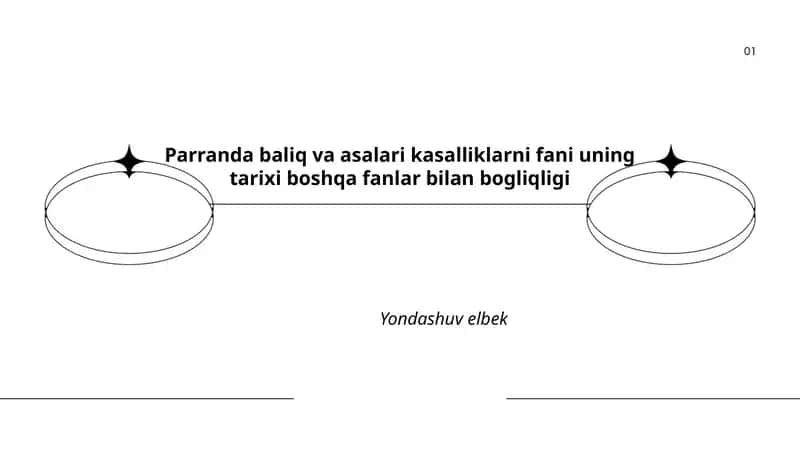 Parranda baliq va asalari kasalliklarni fanining tarixi 1