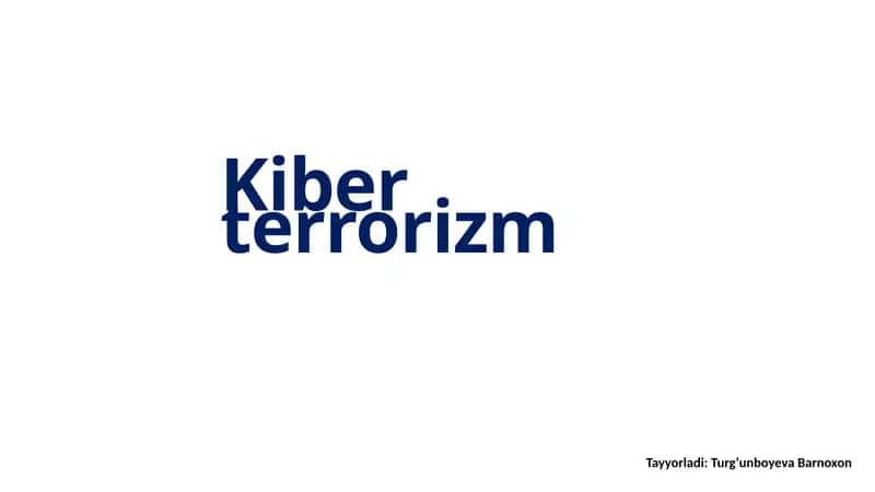 Kiberterrorizm 1