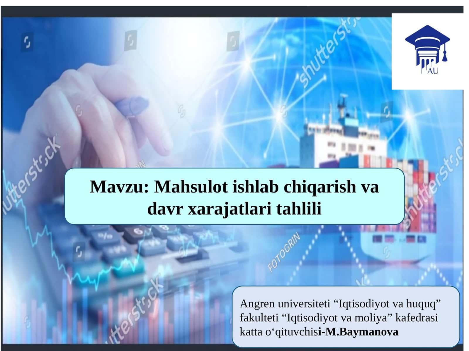 Mahsulot ishlab chiqarish va xarajatlarini tahlil qilish 1