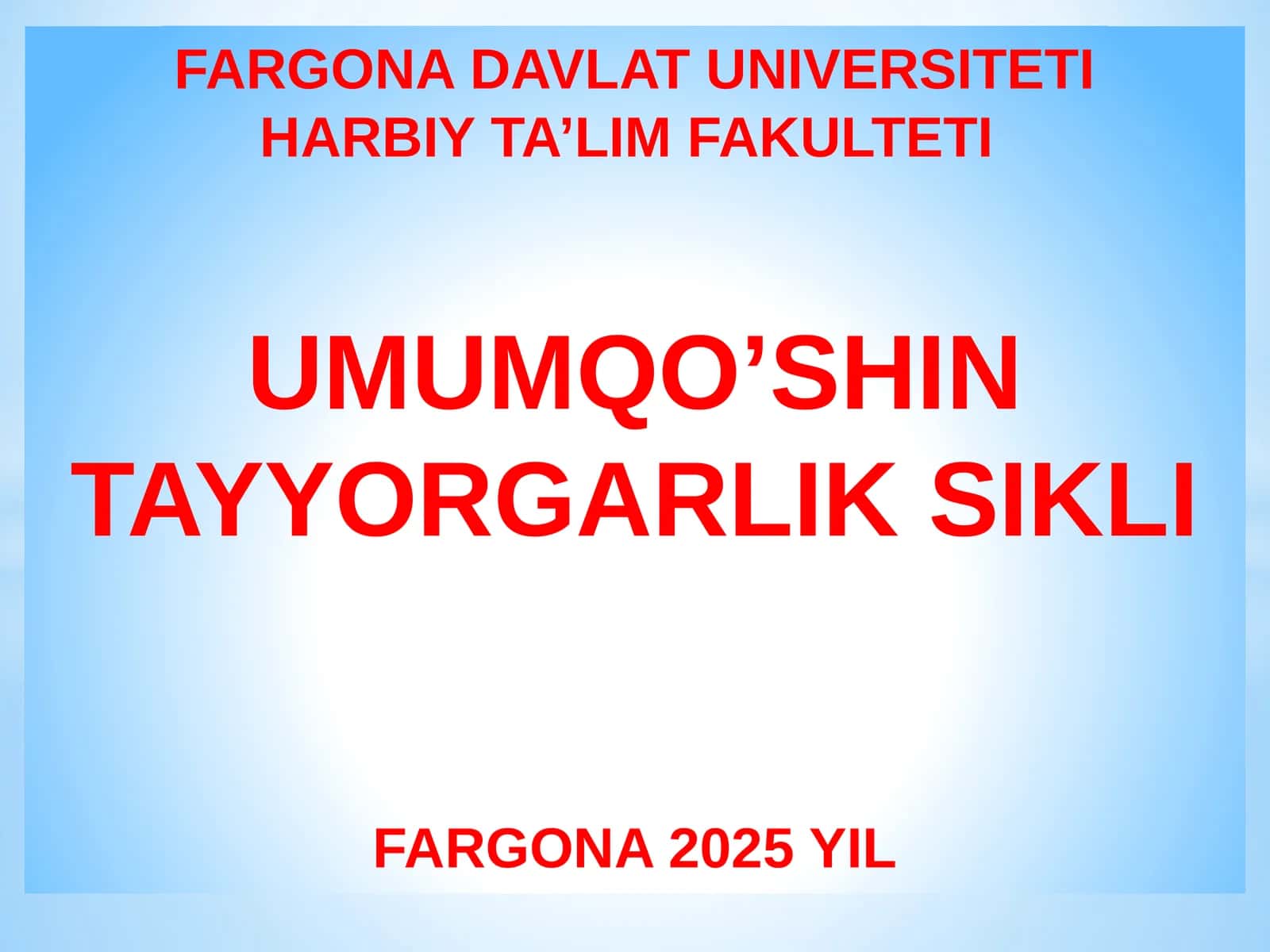 MO‘V aloqasini tashkillashtirish asoslari va radioso’zlashuvni olib borish tartibi 1