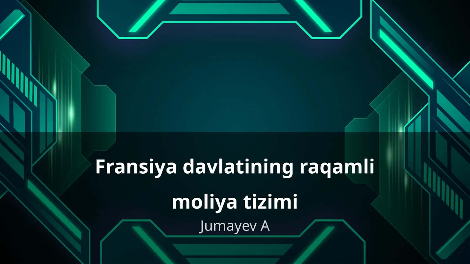 Fransiya davlatining raqamli moliya tizimi 1
