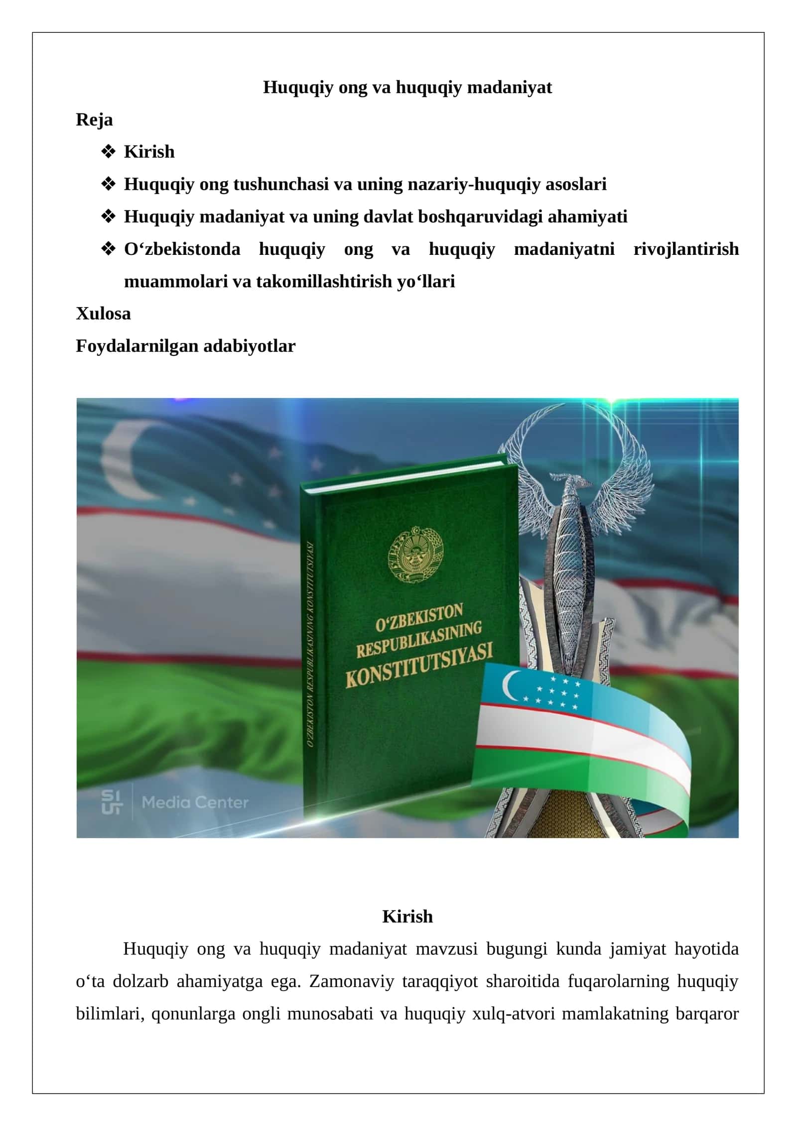 Huquqiy ong va huquqiy madaniyat 1