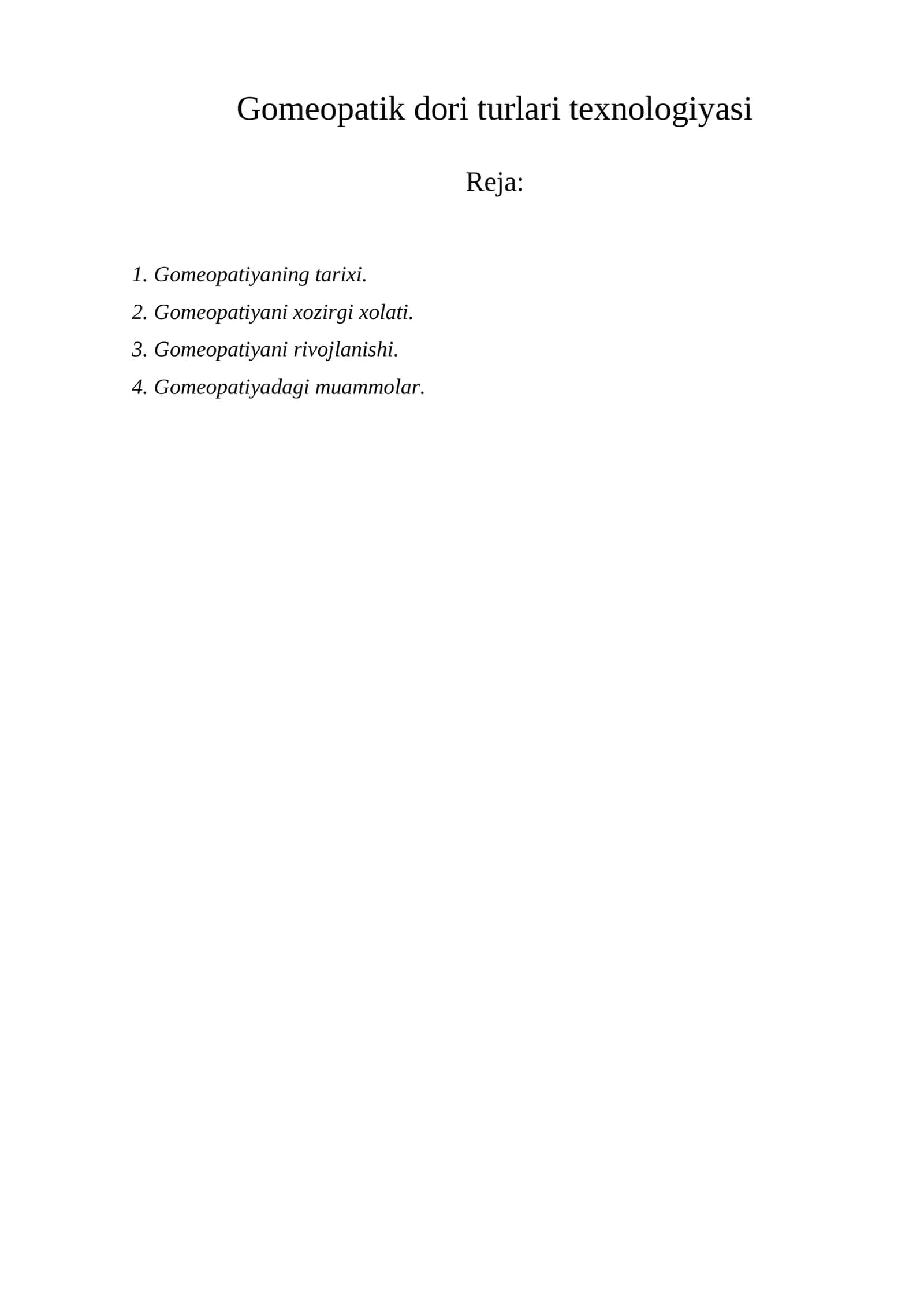 Gomeopatik dori turlari texnologiyasi 1