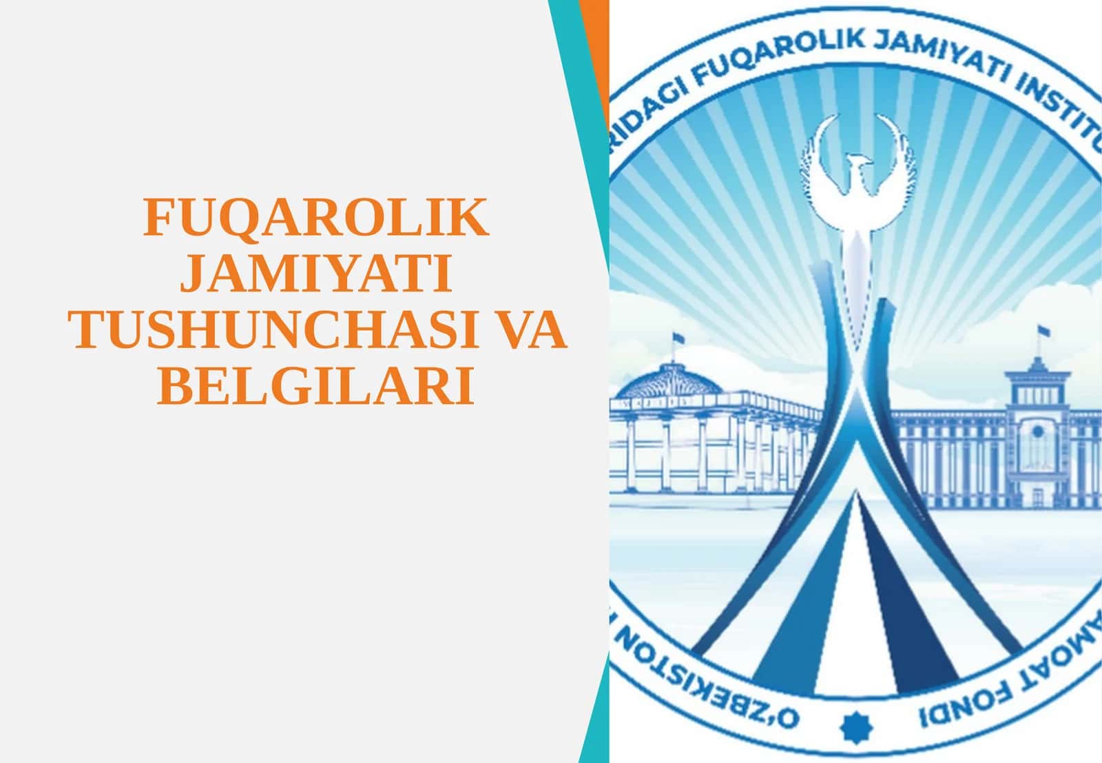 FUQAROLIK JAMIYATI TUSHUNCHASI VA BELGILARI 1