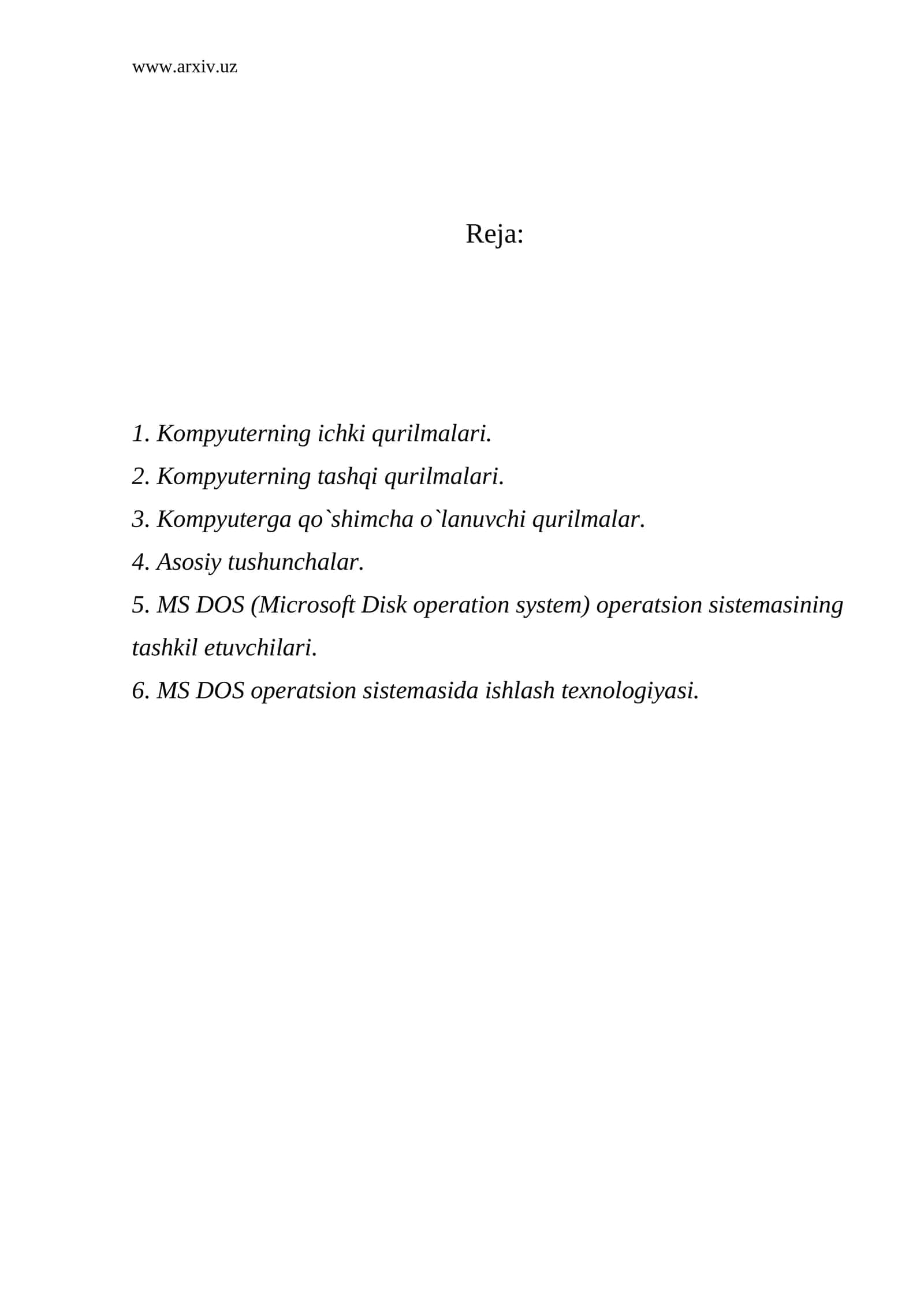 SHaxsiy kompyuterlarning asosiy qurilmalari 1