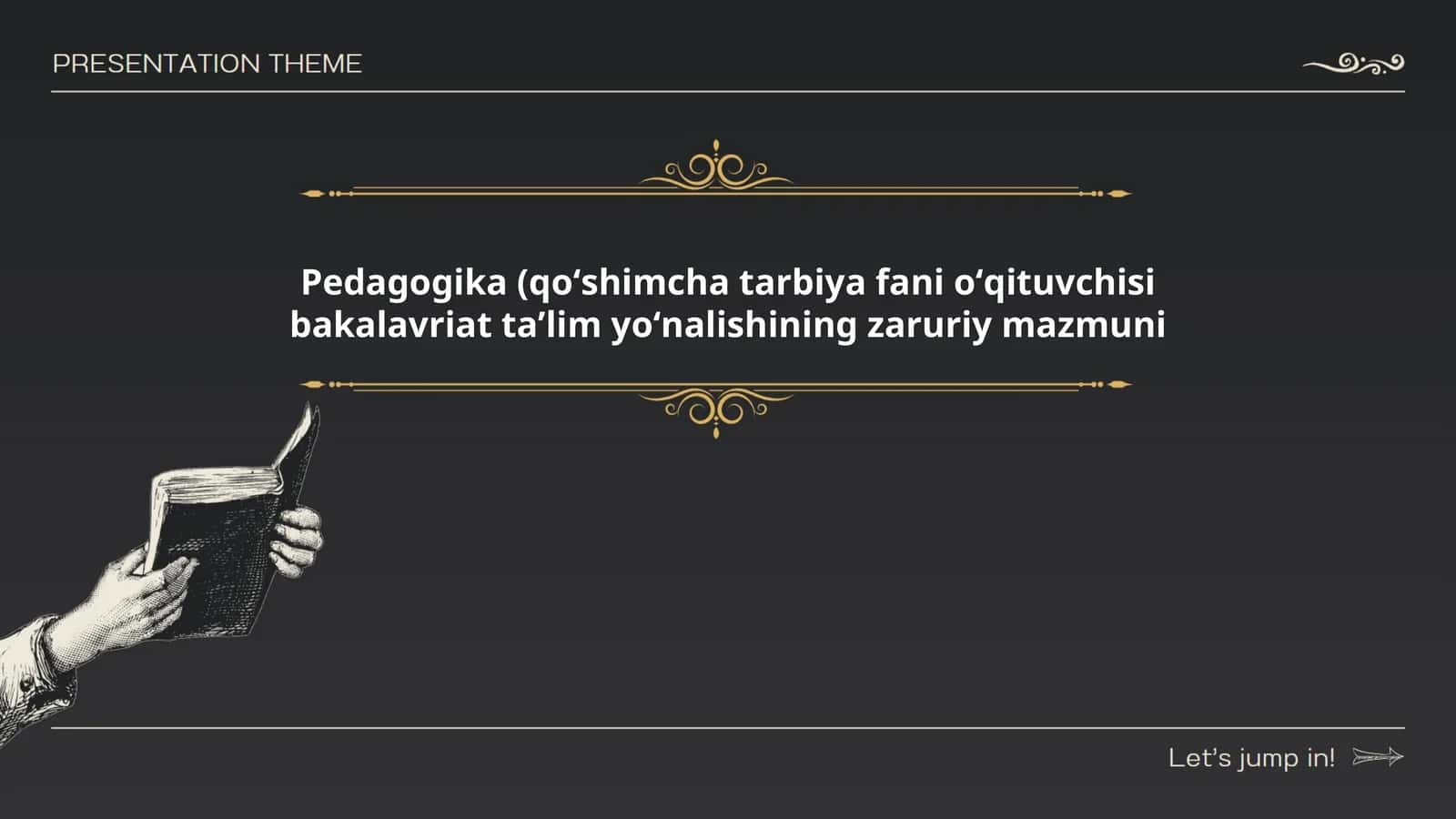 Pedagogika (qoʻshimcha tarbiya fani oʻqituvchisi bakalavriat taʼlim yoʻnalishining zaruriy mazmuni 1