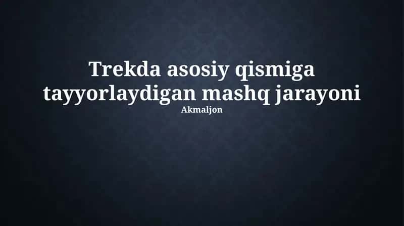 Trekking uchun asosiy tayyorgarlik: Umumiy ko'rinish 1