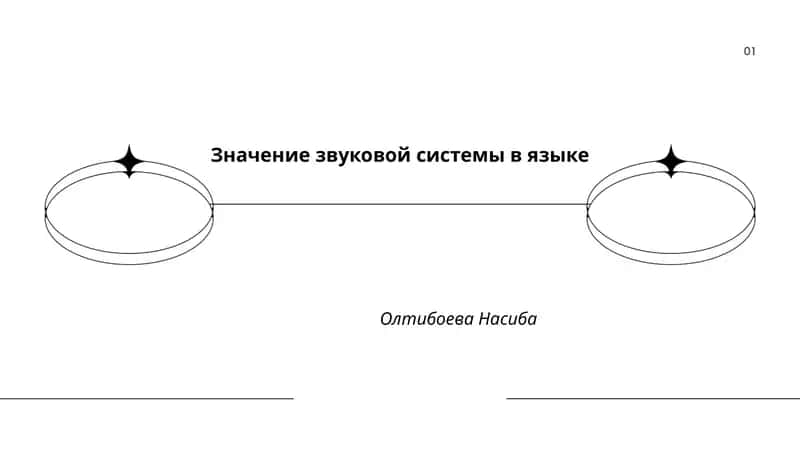 Значение звуковой системы в языке 1