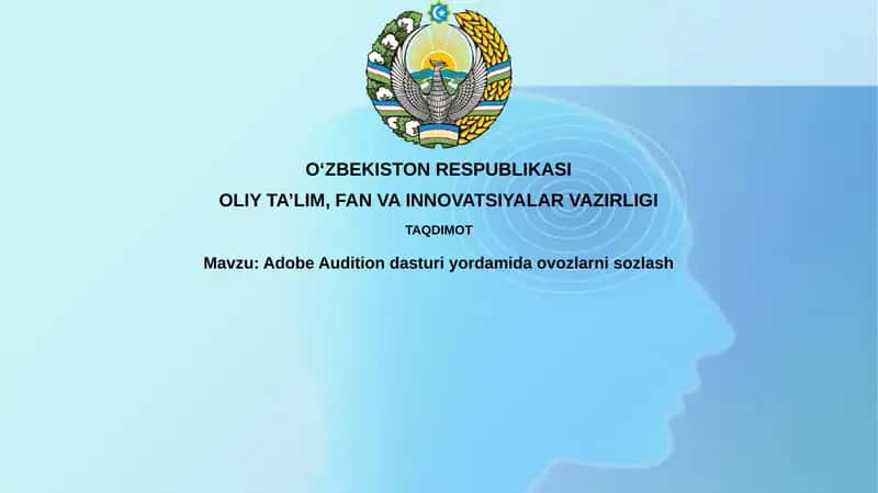 Adobe Audition dasturiyordamidaovozlarnisozlash 1